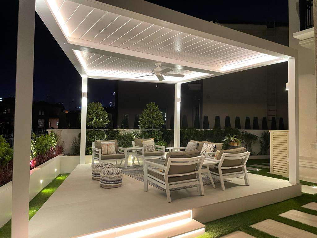 Automated Pergola New Electric Motorize System For Outdoor