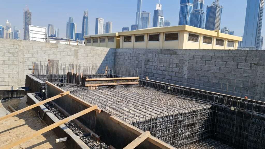 Swimming Pool Builders in Dubai
Construction of infinity Swimming Pool to JMBT property investment with SCALE consultant