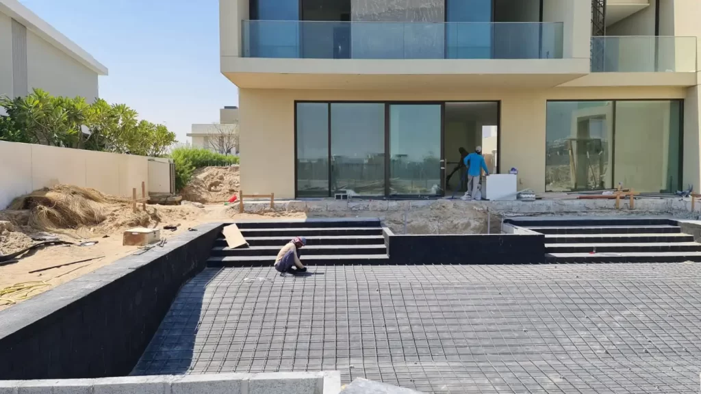 Swimming Pool Construction in Dubai Hills, Dubai