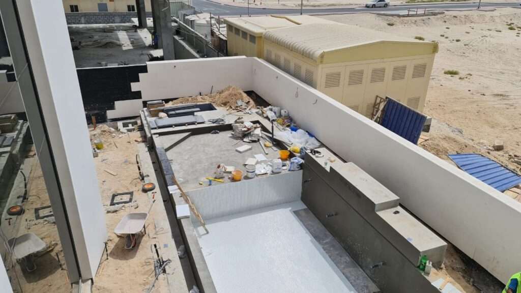 Villa Infinity Pool Design Construction at Jumeirah Dubai 