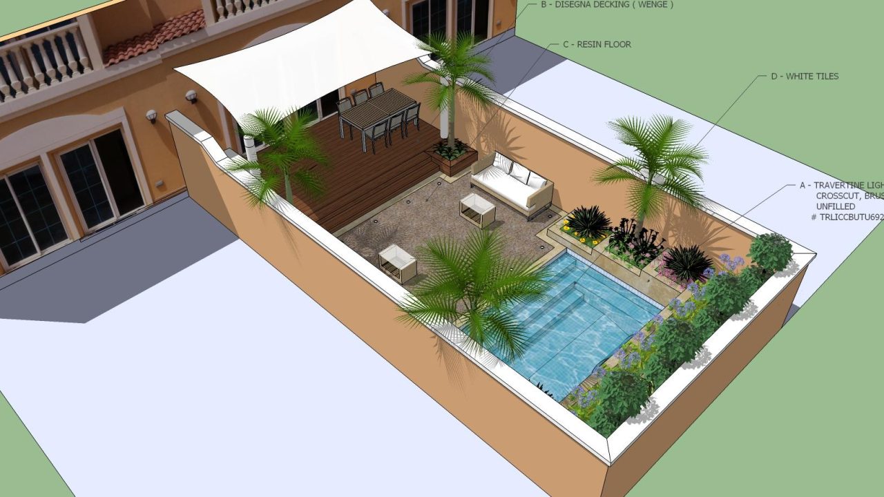 Design & Build Landscaping ,Swimming Pool – Victory Heights , Sports City, Dubai.