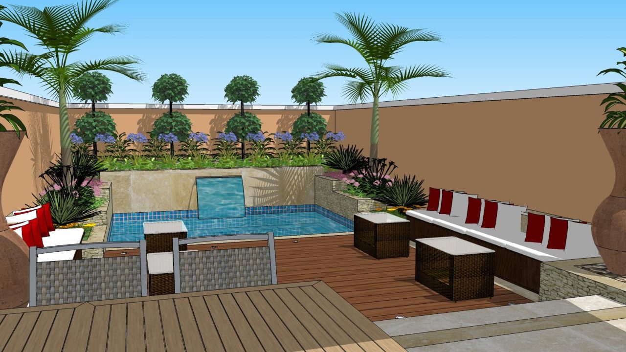 Design & Build Landscaping ,Swimming Pool – Victory Heights , Sports City, Dubai.