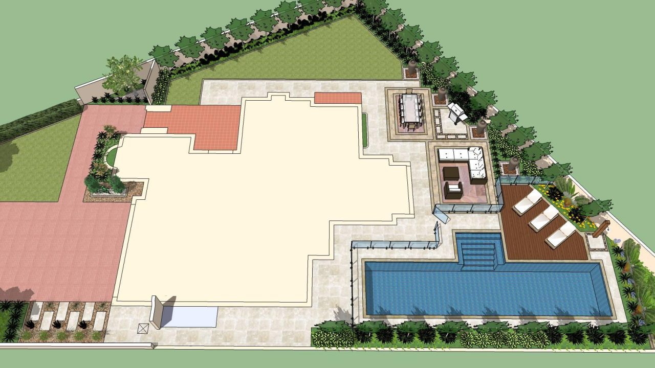 Design & Build Landscaping ,Swimming Pool – Jumeriah Golf Estates, Dubai