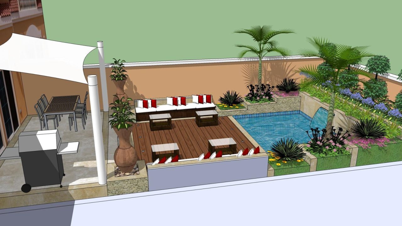 Design & Build Landscaping ,Swimming Pool – Victory Heights , Sports City, Dubai.