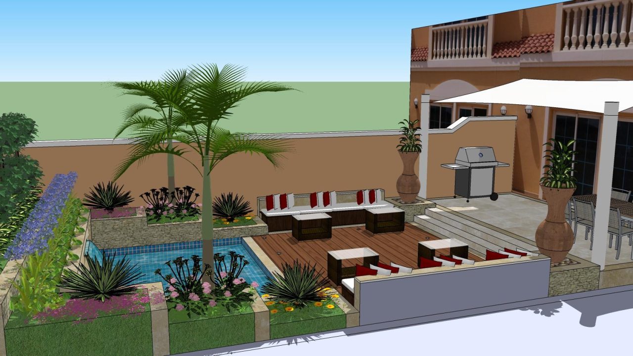 Design & Build Landscaping ,Swimming Pool – Victory Heights , Sports City, Dubai.