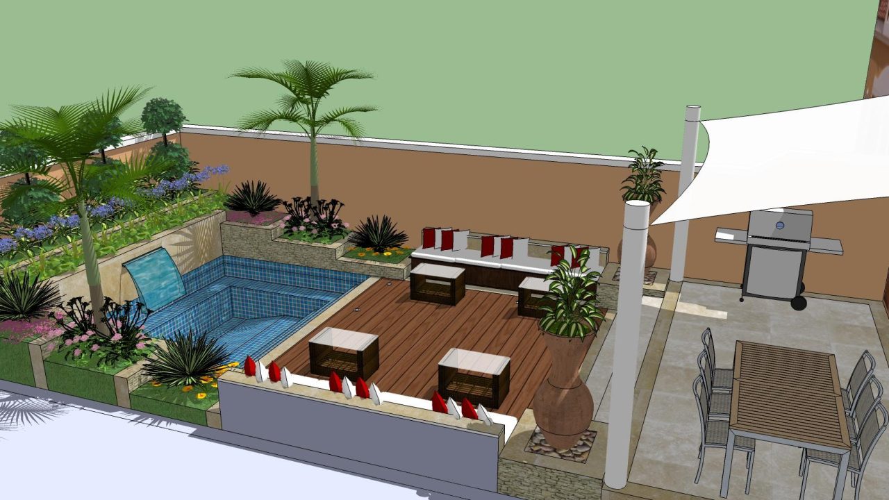 Design & Build Landscaping ,Swimming Pool – Victory Heights , Sports City, Dubai.