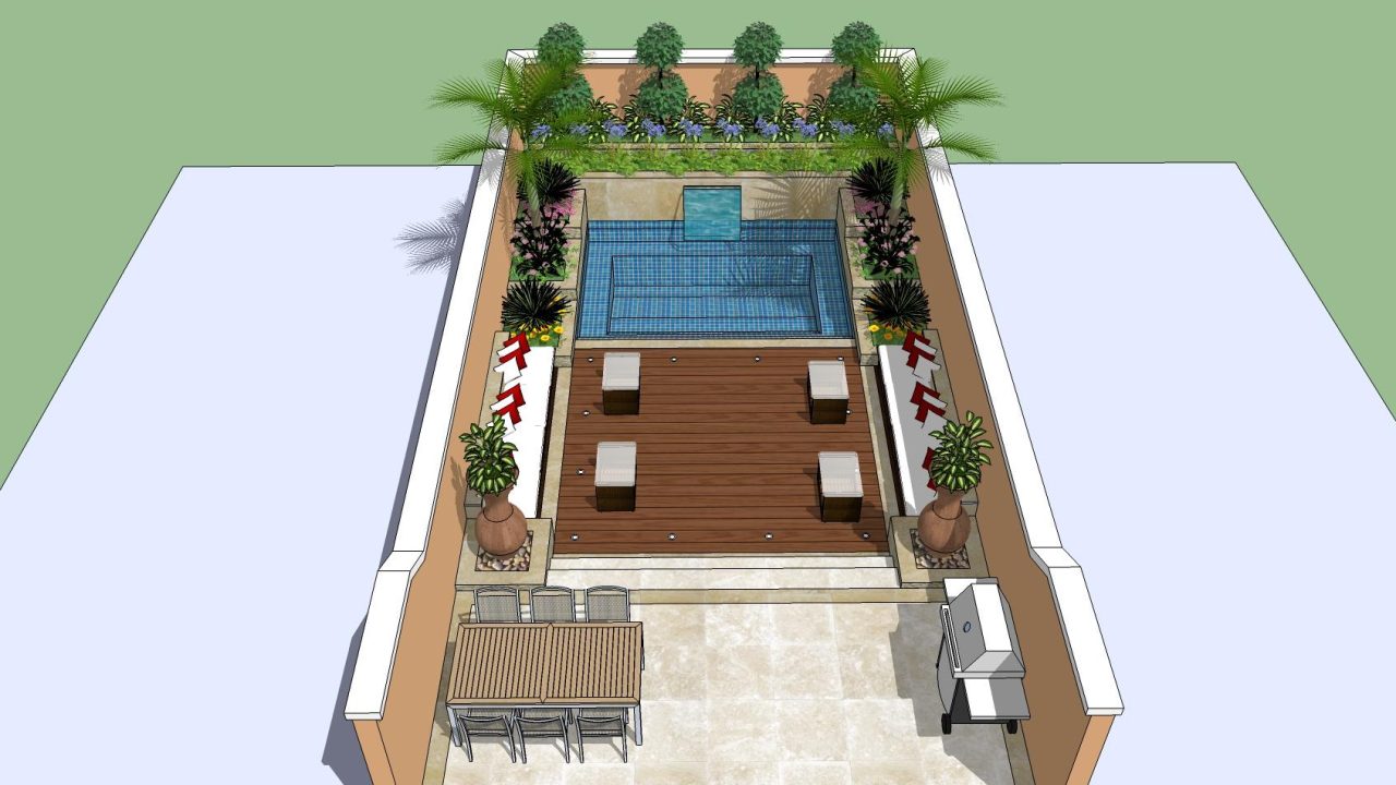 Design & Build Landscaping ,Swimming Pool – Victory Heights , Sports City, Dubai.