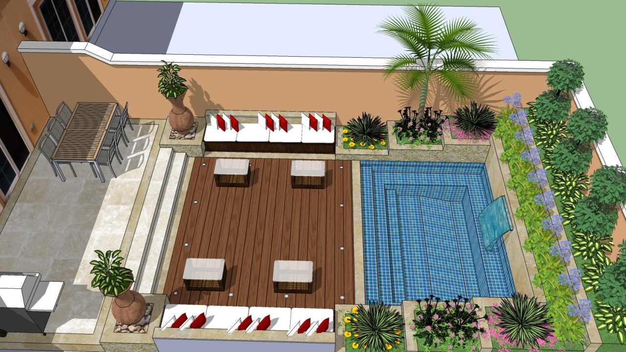 Design & Build Landscaping ,Swimming Pool – Victory Heights , Sports City, Dubai.