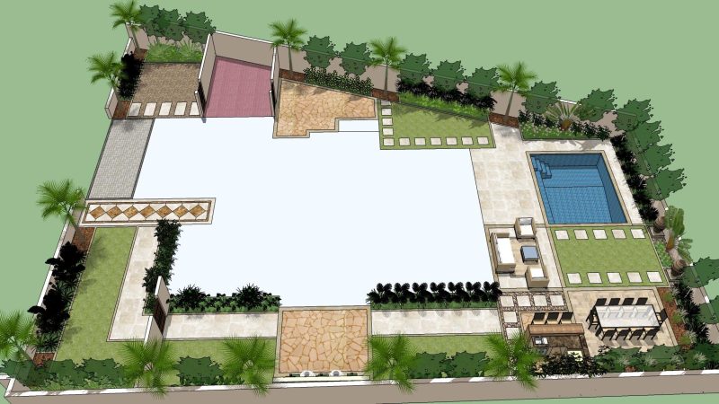 Design & Build Landscaping, Swimming Pool – Arabian Ranches 2 , Dubai