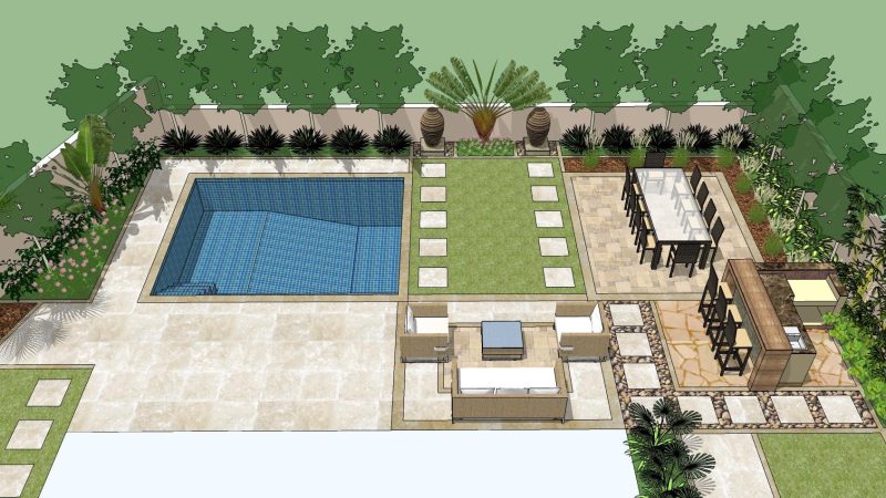 Design & Build Landscaping, Swimming Pool – Arabian Ranches 2 , Dubai