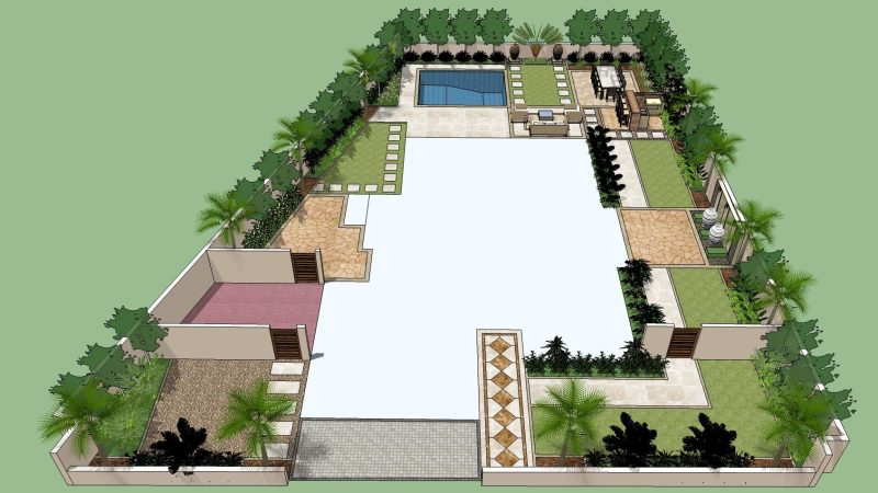 Design & Build Landscaping, Swimming Pool – Arabian Ranches 2 , Dubai