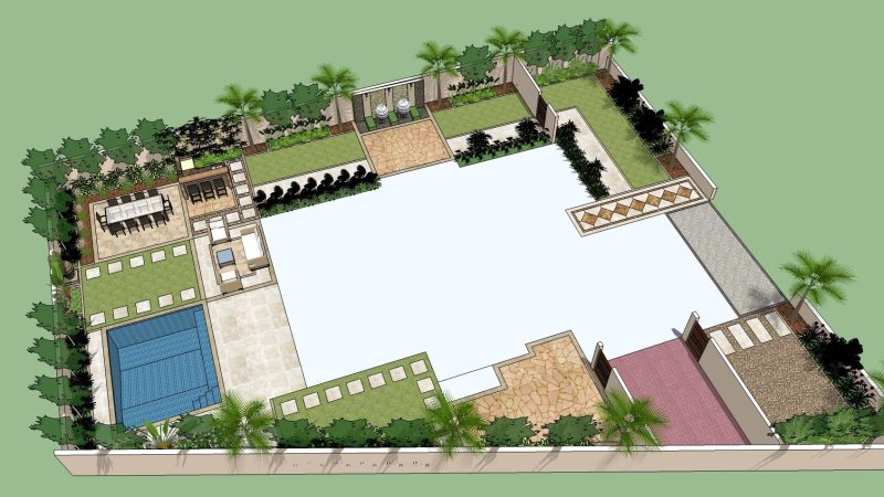 Design & Build Landscaping, Swimming Pool – Arabian Ranches 2 , Dubai