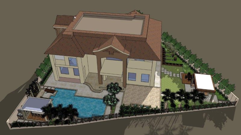 Design & Build Landscaping ,Swimming Pool – Jumeriah island, Private Villa, Dubai