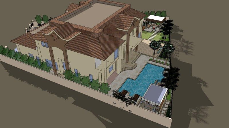 Design & Build Landscaping ,Swimming Pool – Jumeriah island, Private Villa, Dubai